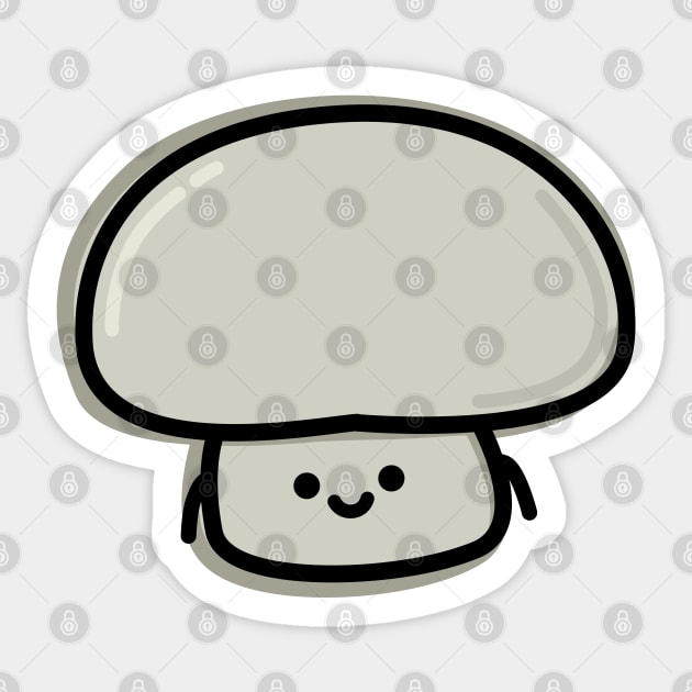 Cute Mushroom Sticker by happyfruitsart